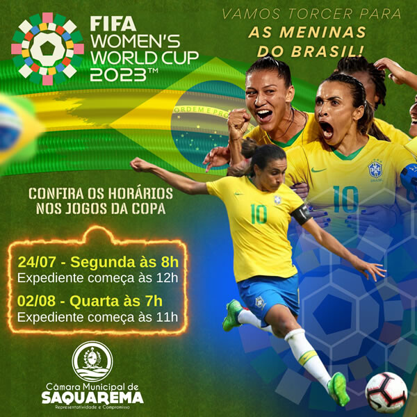 Expediente na UFRJ nos dias de jogos do Brasil na Copa do Mundo Feminina da  Fifa 2023 – Universidade Federal do Rio de Janeiro