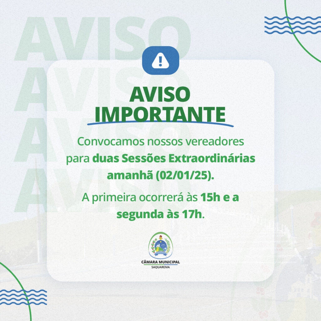 Aviso Importante