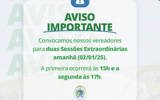 Aviso Importante